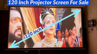 Low Price 120 inch Motorised Projector Screen For Sale  169 Aspect Ratio [upl. by Yk]