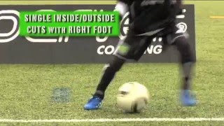 MATCH Academy – Ball Mastery – InsideOutside Cut – Right foot [upl. by Dusty]