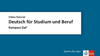 OnlineSeminar  Kompass DaF  Deutsch für Studium und Beruf [upl. by Drahsir]