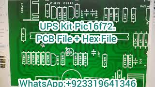 UPS Kit PIC16F72CD405174HC595 PCB file  Hex File Available [upl. by Dumond]