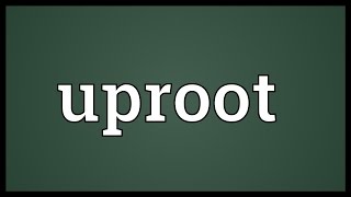 Uproot Meaning [upl. by Behlke]