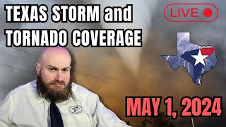 May 1 2024 LIVE Coverage Texas Panhandle Tornadoes [upl. by Wilkey]