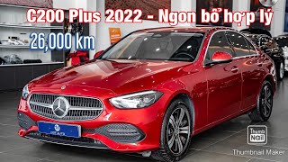 Mercedes C200 Plus 2022 màu đỏ lăn bánh 26000 km tại H3T Auto [upl. by Ewer]