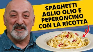 Spaghetti aglio olio e peperoncino con la ricotta [upl. by Mcnair391]