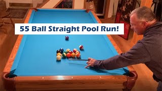 55 Ball Run  Straight Pool 141 [upl. by Grange315]