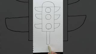 Traffic Light 🚦🚥🚦Art shorts creative kids drawing [upl. by Boser243]