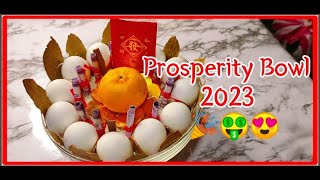 HOW TO MAKE PROSPERITY BOWL FOR NEW YEAR PROSPERITY BOWL 2023 PAMPA SWERTE BAGONG TAON 2023 [upl. by Kcered]