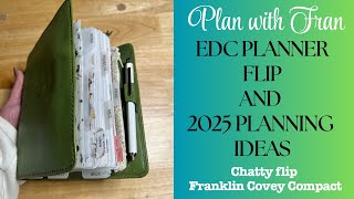 EDC Planner Flip l Chatty Planner Flip l Franklin Covey Compact l 2025 Planner Ideas [upl. by Yancy]