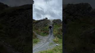 Antur Stiniog Black Rock Drop amp Field Jumps mtb downhill [upl. by Kinchen]