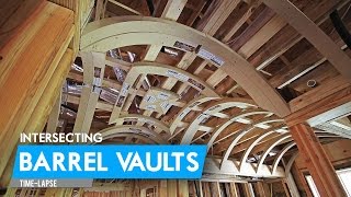 Intersecting Barrel Vaults  A Groin Vault  TimeLapse [upl. by Chadburn]