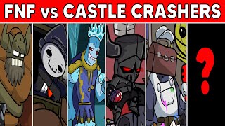 FNF vs Castle Crashers Boss Rush Revived FULL WEEK Friday Night Funkin MOD FNF Mods [upl. by Shargel]