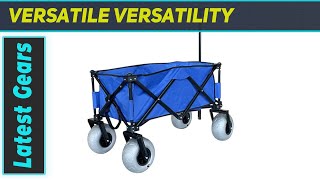 Outdoor Collapsible Wagon  BEST Beach Cart [upl. by Lodge]