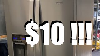 10 whirlpool refrigerator at Menards Can’t believe it easy repair [upl. by Hamirak]