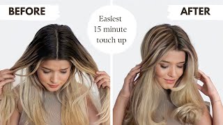 Easiest Balayage Technique you will ever see 15 minute application time [upl. by Cirdec996]