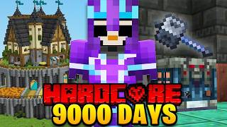 I Survived 9000 Days in HARDCORE Minecraft [upl. by Ylle]