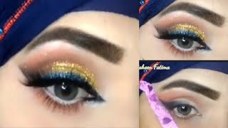 Makeup Tutorial Eyeshadow Tutorial for Hooded Eyes glitter Eyeshadow [upl. by Scheld223]