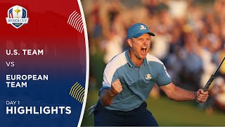 Highlights  Day 1  2023 Ryder Cup [upl. by Lindholm]