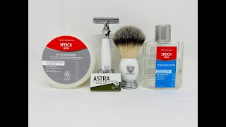 Klassische Rasur  WLDOHO YVU Set Speick Men Shaving Soap and After Shave [upl. by Nye]