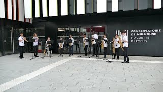 Saxophones avant linauguration du conservatoire de Mulhouse [upl. by Bergstein]