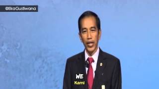 PRESIDEN JOKOWI NYANYI DI APEC BEIJING  Speech Composing 32 [upl. by Reena780]