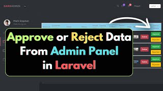 Approve and Reject Booking from Admin Panel in Laravel  Hotel Management System Project Tutorial [upl. by Steiner]