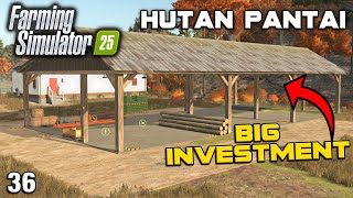 BIG UPGRADE TO THE YARD FOR WOOD PROCESSING Hutan Pantai FS25 Ep 36 [upl. by Hoang]