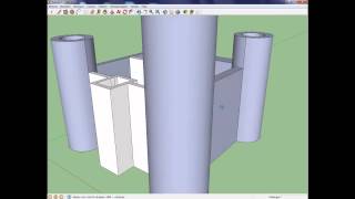 Tutorial Sketchup kasteel van plattegrond [upl. by Sibell46]