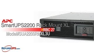 RBC27 Battery Replacement for APC SmartUPS2200 Rack Mount XL [upl. by Erminia]