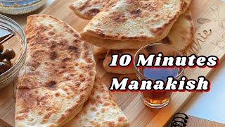 10 minutes Manakish recipe in English  with just a few ingredients prepare the best breakfast [upl. by Nimajaneb300]