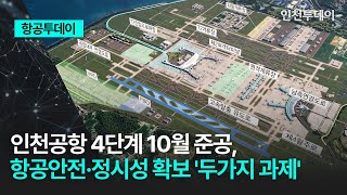 항공투데이 인천공항 4단계 10월 준공 항공안전·정시성 확보 두가지 과제 [upl. by Notniuqal]