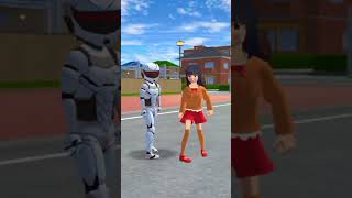 Raboot and little girl dancing to gather 🩰 Amazing sakuraschoolsimulator shortvideo viralsakura [upl. by Samuella909]