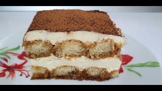 Tiramisu cu cremă de mascarpone frișcă și ouă [upl. by Glaser]