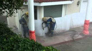 Wet Sandblasting Vancouver BC Paint removal [upl. by Vivl]