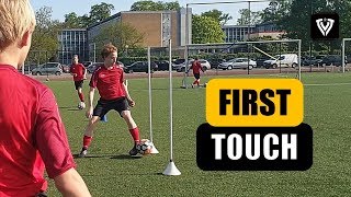 FIRST TOUCH EXERCISES  1v1  FINISHING  U9  U10  U11  U12  U13  U14  Thomas Vlaminck [upl. by Aldred]