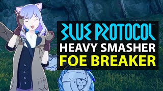 Blue Protocol Foe Breaker Gameplay Smasher Skills AoE Mode [upl. by Aaren]