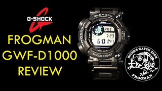 REVIEW Casio G Shock Frogman GWFD1000 Solar Atomic Digital Dive Watch [upl. by Severin]