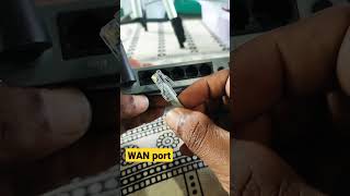 WAN port  Modem input connection  Shorts [upl. by Volny]