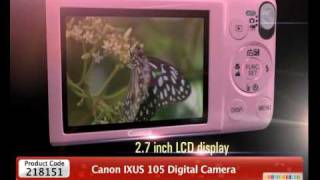 HomeShop18Canon IXUS 105 Digital Camera with 12 MP 4x optical zoom  4GB Card7755flv [upl. by Tucker]