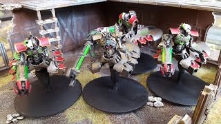 Necrons vs Dark Eldar Warhammer 40k battle report [upl. by Nothgierc]