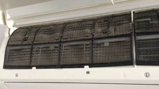 How to clean filters for a Daikin wall mounted split inverter unit [upl. by Auhsuoj]