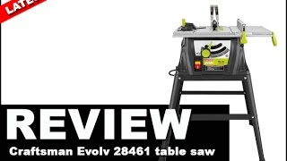 Craftsman Evolv 28461 table saw review 2021 [upl. by Feigin]