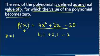 Zero of a polynomial  Class 10 Mathematics SSCICSECBSE [upl. by Fauch]