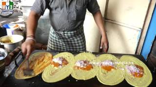 BUTTER MASALA DOSA  FAMOUS MYSORE BREAKFAST RECIPE  INDIAN STREET FOODS 2016  4K VIDEOS [upl. by Nehttam355]