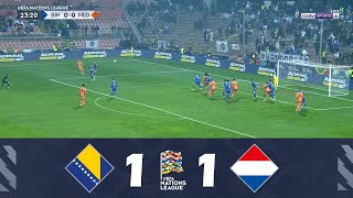 Bosnia amp Herzegovina vs Netherlands 11  UEFA Nations League 202425  Match Highlights [upl. by Aned511]