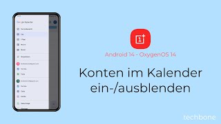 Konten im Kalender einblenden oder ausblenden  OnePlus Android 14  OxygenOS 14 [upl. by Ahsoyek415]