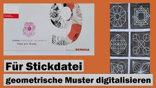 Manuelles Erstellen von Geometrischem Muster als Stickdatei [upl. by Edobalo]