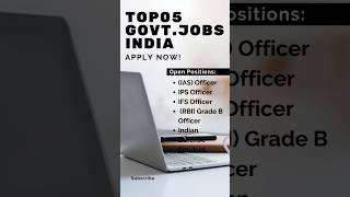 Top O5 GovtJobs India motivation top aspirants govt youtube shorts all [upl. by Medorra]