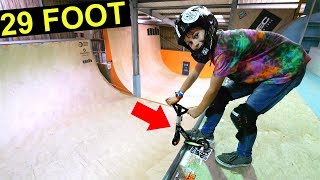 MINI SCOOTER VS GAINT HALF PIPE [upl. by Grefe]