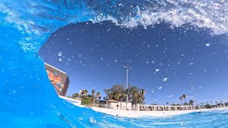 Palm Springs Surf Club five slabs raw POV surfing bodyboarding wavepool [upl. by Quillan]