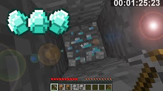 MINECRAFT FASTEST WAY TO FIND DIAMONDS IN 1710 WORLD RECORD 012523 [upl. by Rekrap]